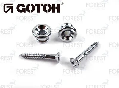 GOTOH Guitar Strap Pin EPB1 Gibson Compatible Set Of 2 Chrome Finish • $8.82