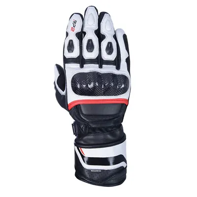 Oxford RP-2 2.0 Sports Black/White/Red Motorcycle Gloves Men's Sizes SM - 3X • $39.99