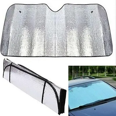 Reflective Car Windscreen Sun Shade Foldable Sunshade UV Blind Visor Protector • £6.99