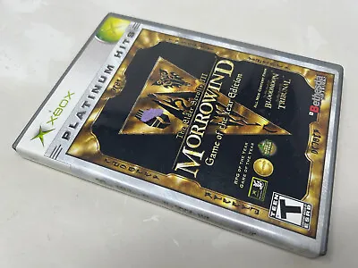 Xbox Game: The Elder Scrolls III Morrowind Game Of The Year Edition • $23.95