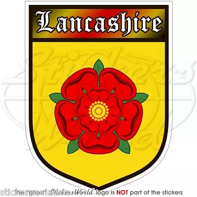 LANCASHIRE Red Rose Of Lancaster LANCS - Bumper Sticker • £4.58