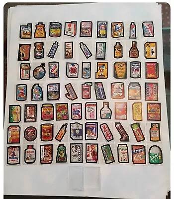 Topps WACKY PACKAGES 1979 Series 1 Complete 66 Sticker/card Set A+ Condition • $50