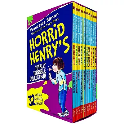 Horrid Henry's Totally Terrible Collection 10 Books Box Set By Francesca Simon • £16.75