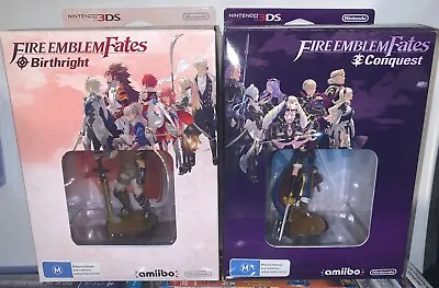 Fire Emblem Fates Birthright Conquest Limited W Amiibos + 1 3DS NFC Reader - NEW • $550
