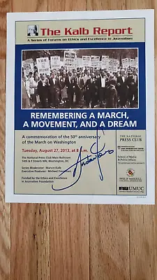 CIVIL RIGHTS  Andrew Young Signed Event Flyer - MARCH ON WASHINGTON - Dr. King • $119.95