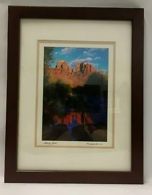 Framed Sedona Arizona 'Spring Glow' Photograph Reprint Signed Michael Irvine '01 • $65