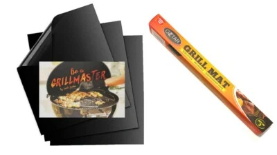 BBQ Grill Mat Oven Liners Non-stick Reusable Barbecue Grill & Baking Mats  OZ2 • $15