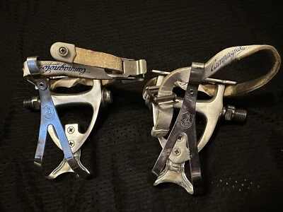$139 • Buy Vintage Pair Of Campagnolo Pedals With Leather Straps