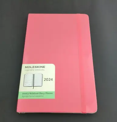 Moleskine 2024 Weekly Notebook Planner Medium Soft Cover Scarlet Red • $10.99