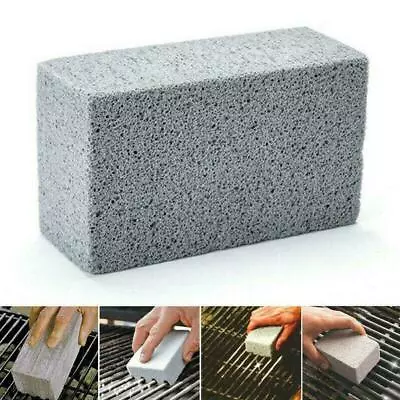 BBQ Scraper Pumice Grill Cleaner Cleaning Stone Brick Griddle Kit Block S7H4 • $7.77