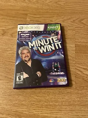 Minute To Win It (Microsoft Xbox 360) Complete In Box CIB - Tested • $4.99