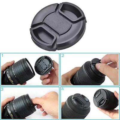 49mm Lens Cap Center Pinch Snap On Front Cover String SALE Nikon L0Z1 Fo Y7J5 • $5.75