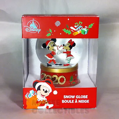 Disney Store 2020 Snow Globe Christmas Holiday Santa Claus Mickey And Minnie  • $74.99