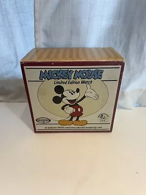 Fossil 1997 Limited Edition Mikey Mouse Watch W/ Train Holder • $150