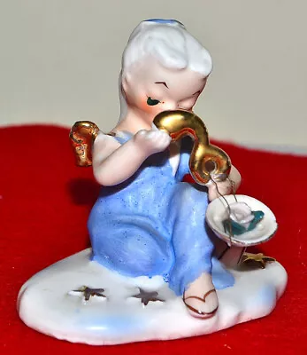 VINTAGE NAPCO Horoscope Zodiac LIBRE LUCKY STAR GUARDIAN ANGEL FIGURINE • $20