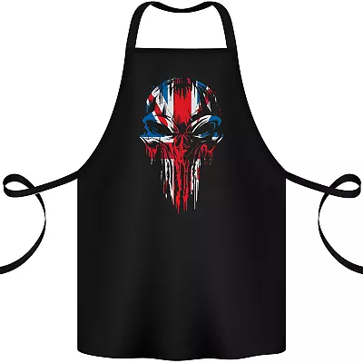 Union Jack Flag Skull Gym MMA Biker Britain Cotton Apron 100% Organic • £12.99