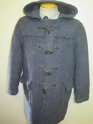 Vintage Gloverall Wool Duffle Duffel Coat Raincoat M 40  Euro 50 - Grey • $99.46