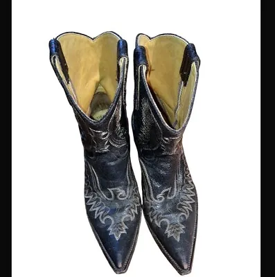 Old Gringo Eagle Elvis Western Cowgirl Boots Pointed Snip Toe Leather Size 10.5 • $269