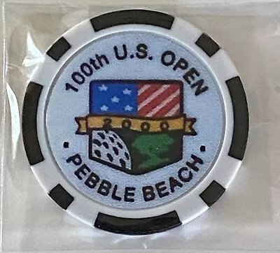 2000 U.S. OPEN - Pebble Beach  - Magnetic Clay Poker Chip - Golf Ball Marker • $10.95