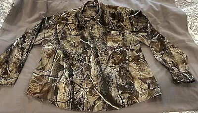 Realtree Brand Camouflage Camo Button Up Long Sleeve Shirt Men’s XXL Real Tree • $29.98