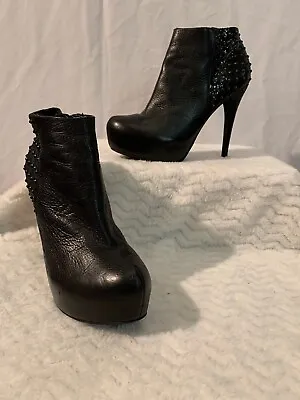 MATIKO Mila Shoe Platform Stiletto Ankle Bootie With Metal Studs Detail Sz 8.5 • $59.19