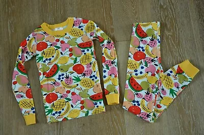 Hanna Andersson Girls Fruit Print Pajama Size 130/US 8 EUC • $29.99