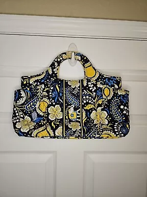 NWOT Vera Bradley Purse Handbag Abby Ellie Blue Yellow Floral Pattern NEW • $17.92