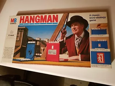 Vintage Hangman Board Game MB Games 1977 Vincent Price Box - 100% Complete • £3.20