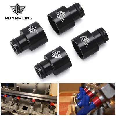 4pcs Racing Fuel Injector Top Hats Adapters RDX Injectors To B16 B18 D16Z Black • $8.99