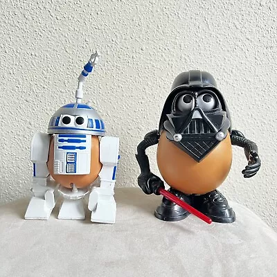 Vintage Mr Potato Head Star Wars Lot Disney Darth  Vader And R2D2 • $12