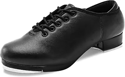 Sogebo Men's Leather Jazz Tap Shoes Adult Dance  • $37.99