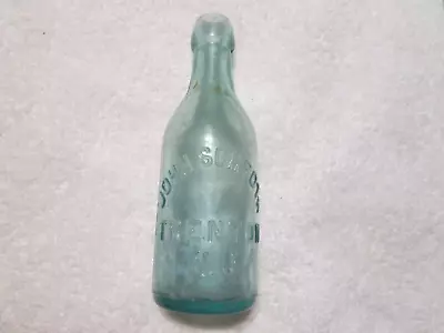 Antique John Schroth Trenton NJ 1800s Blob Top Glass Bottle • $39.95