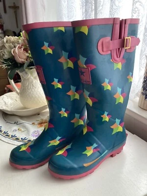 £12 • Buy Hawkins Womens / Girls Wellington Boots Size 4 Festival Outdoors, Wellies