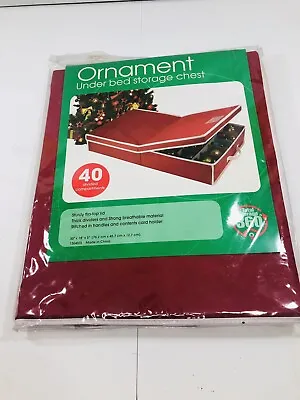 £16.71 • Buy Storage Collapsible Red Ornaments Shoes Under Bed 30” Total 360