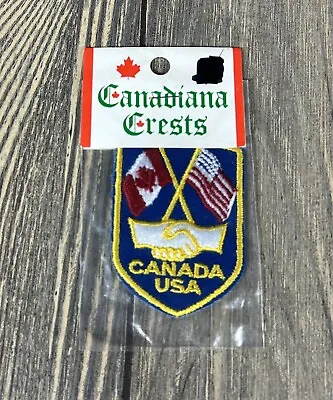 Vintage Canadian Crests Canada USA Embroidered Badge • $12.50