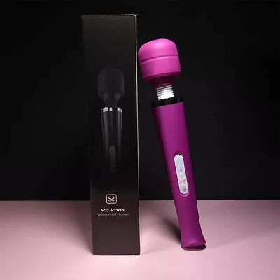 Wireless Electric Magic Wand Full Body Massager Waterproof 10 Vibration Modes UK • £17.99