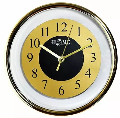 9  Modern Wall Clock-Analog Quartz Golden/Silver Color • $15.41