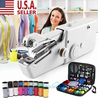 Mini Held Sewing Machine Handheld Electric Stitch Portable Cordless Household • $31.99