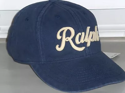 POLO RALPH LAUREN Men's Vintage Wash Appliqued Twill Baseball Ball Cap Hat NAVY • $85.46