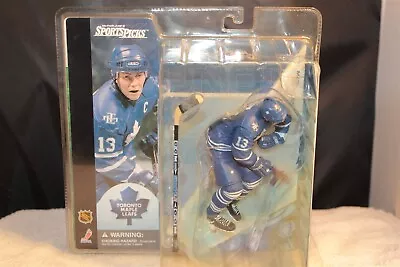 McFARLANE SERIES 1 TORONTO MAPLE LEAFS MATS SUNDIN BLUE UNIFORM FIGURE (READ) • $10.50