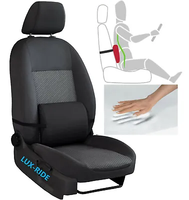 Back Support Lumbar Cushion Memory Foam Travel Pillow Car / Van Seat • £17.99