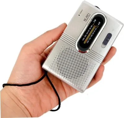 Portable AM/FM Receiver Mini Radio Slim Pocket Compact Portable Small Radio H3I3 • $9.85