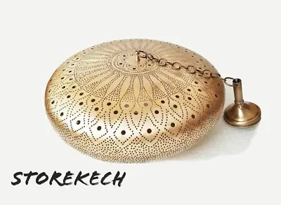 $199 • Buy Moroccan Ceiling Lamps Pendant Decor Lighting Light Brass Vintage Handmade