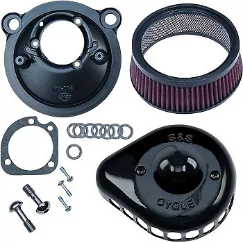 S&S 170-0440C Black Mini Teardrop Stealth Air Cleaner Kit For 07-20 Sportster • $367.95