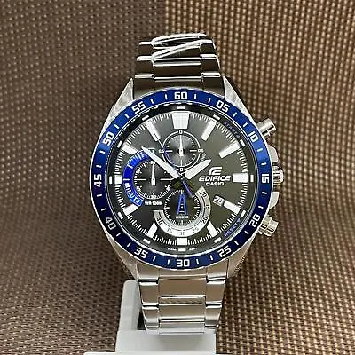 Casio Edifice EFV-620D-1A2 Blue Chronograph Analog Quartz Casual Men's Watch • $206.80