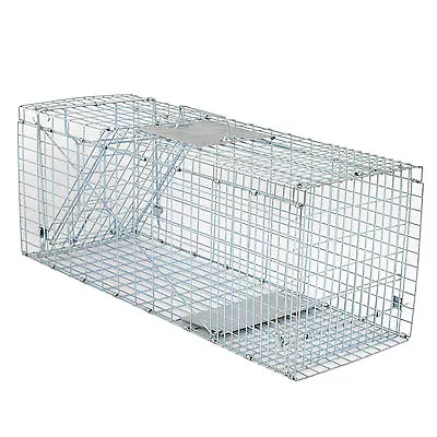 Humane Live Animal Control Steel Trap Cage 32 X12.5 X12  Raccoon Skunk Kitty • $32.58