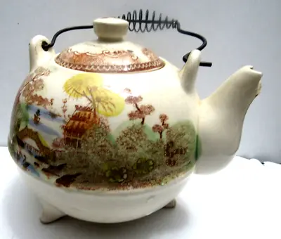 Vintage Teapot Brown & Richie “Oriental Gardens” Brown Transferware • $25.99