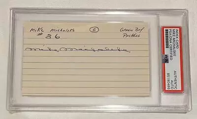 Mike Michalske - Green Bay Packers - Autographed / Signed Index Card - PSA/DNA • $149.99