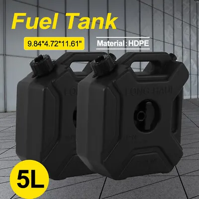 2x 5L HDPE Motorcycle ATV UTV Can Gas Oil Petrol Fuel Tank Container  • $59.99