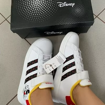 ADIDAS X DISNEY GRAND COURT MICKEY HOOK-AND-LOOP SHOES Hp7759 • $40